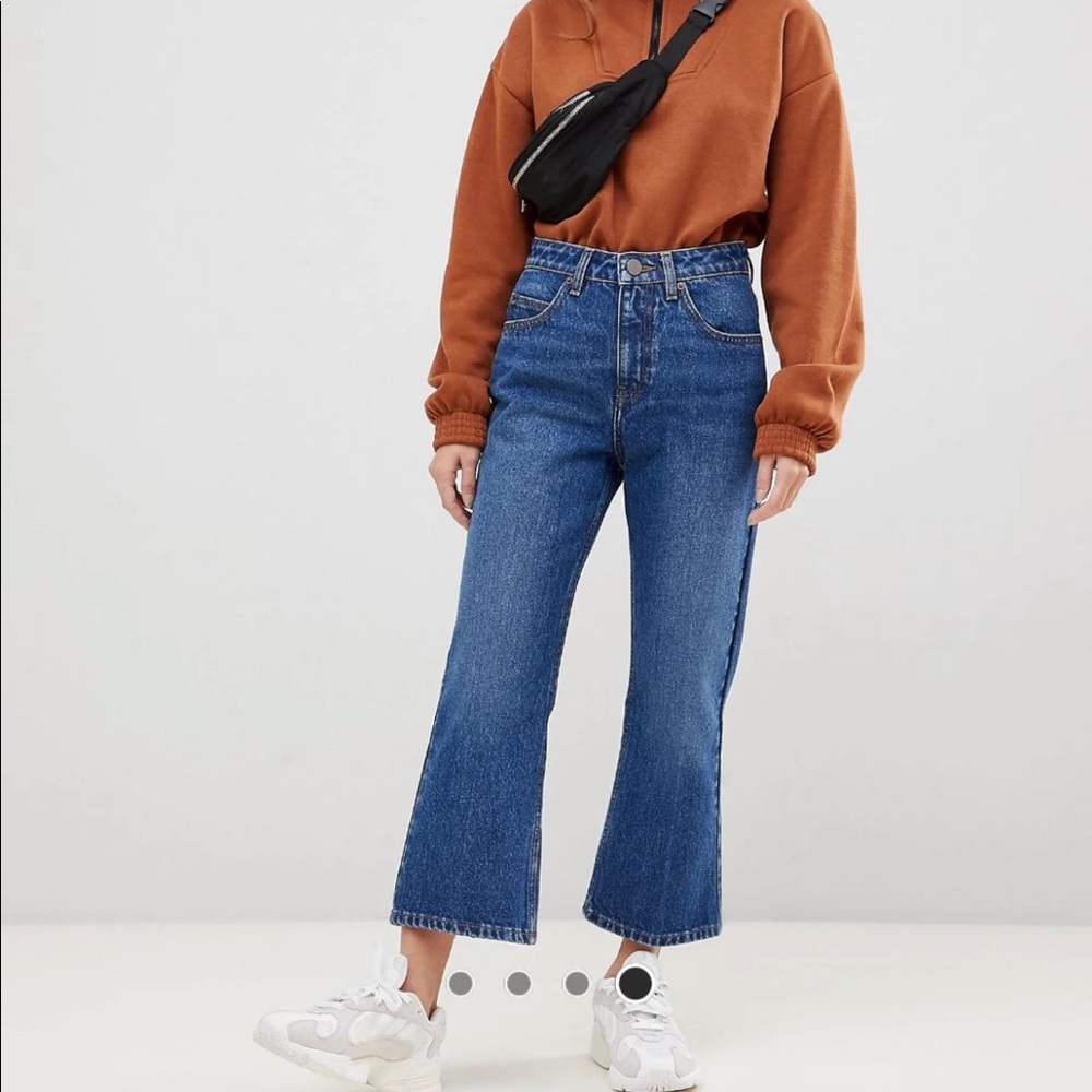 ASOS petite egerton cropped flare jeans